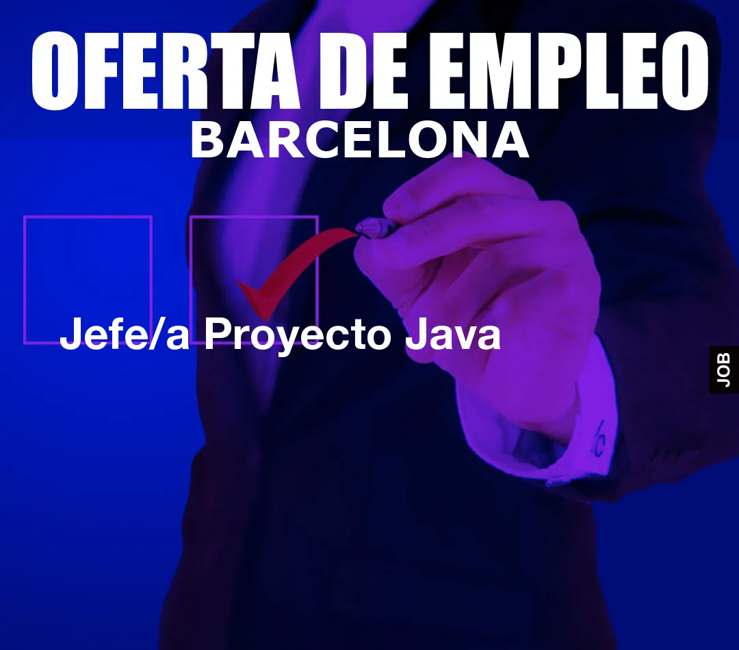 Jefe/a Proyecto Java