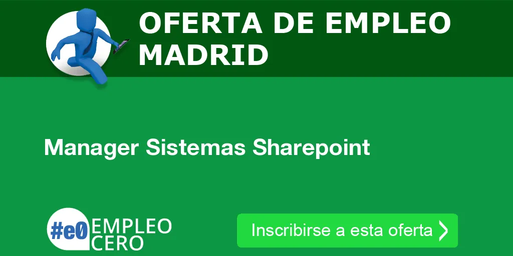 Manager Sistemas Sharepoint