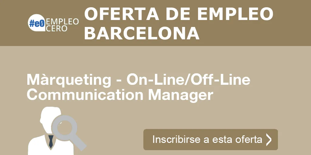 Màrqueting - On-Line/Off-Line Communication Manager