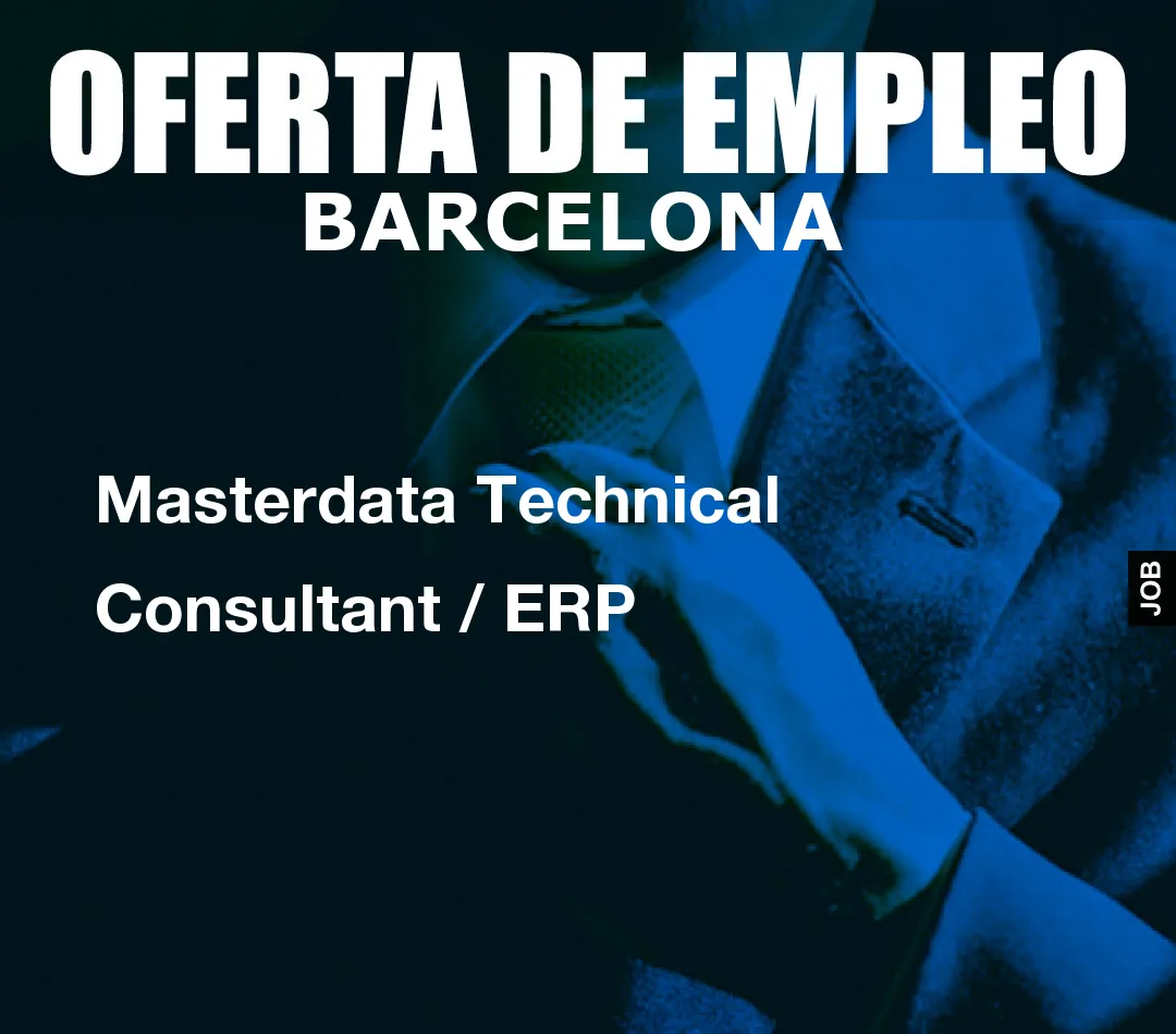 Masterdata Technical Consultant / ERP