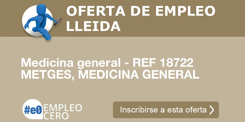 Medicina general - REF 18722 METGES, MEDICINA GENERAL