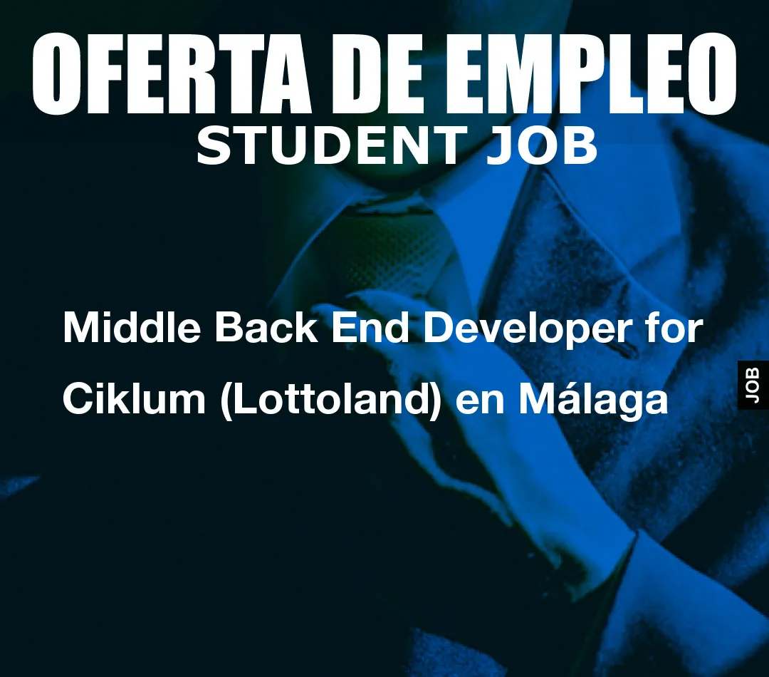 Middle Back End Developer for Ciklum (Lottoland) en M