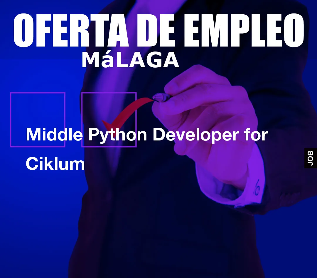 Middle Python Developer for Ciklum
