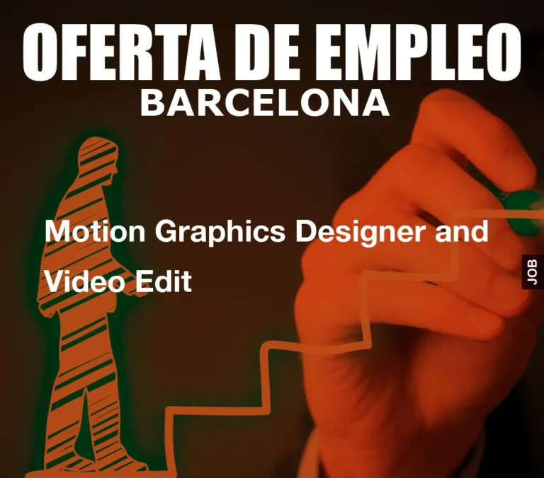 Motion Graphics Designer and Video Edit