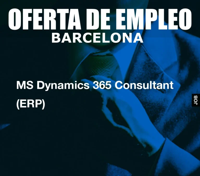 MS Dynamics 365 Consultant (ERP)