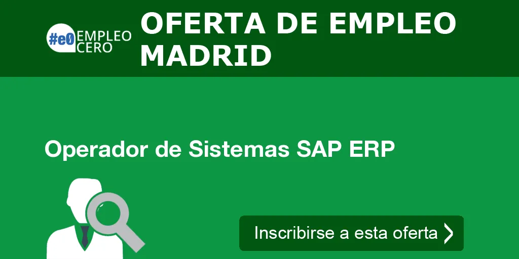 Operador de Sistemas SAP ERP