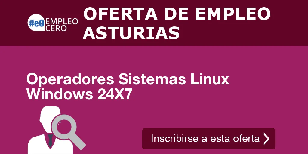 Operadores Sistemas Linux Windows 24X7