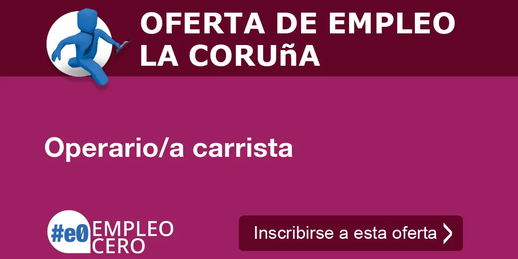 Operario/a carrista