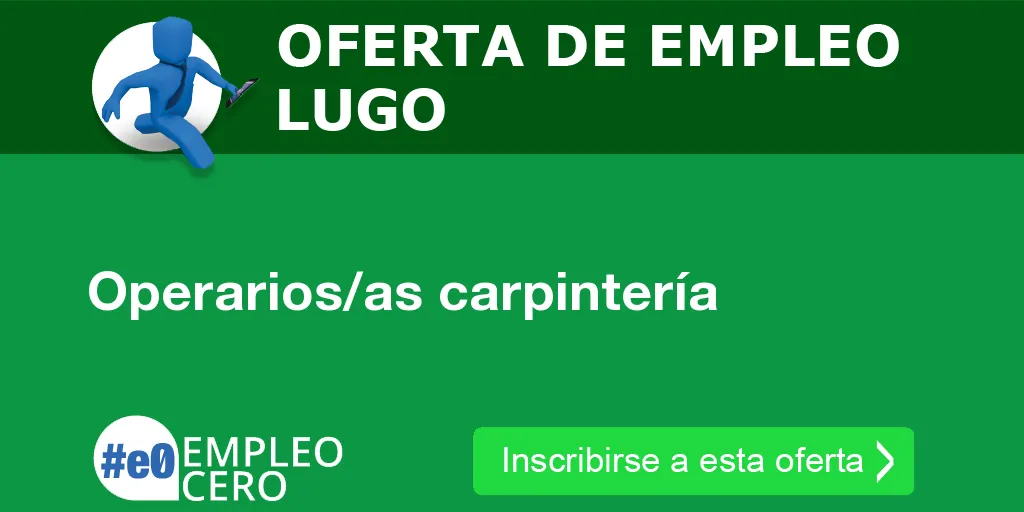 Operarios/as carpintería