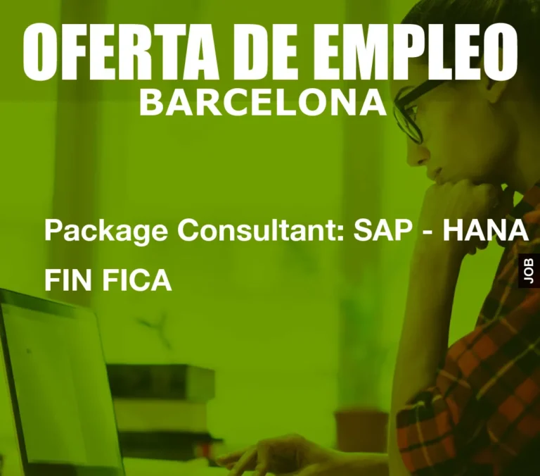 Package Consultant: SAP – HANA FIN FICA