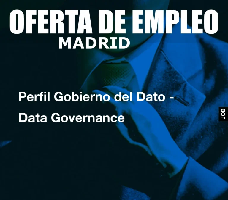 Perfil Gobierno del Dato – Data Governance