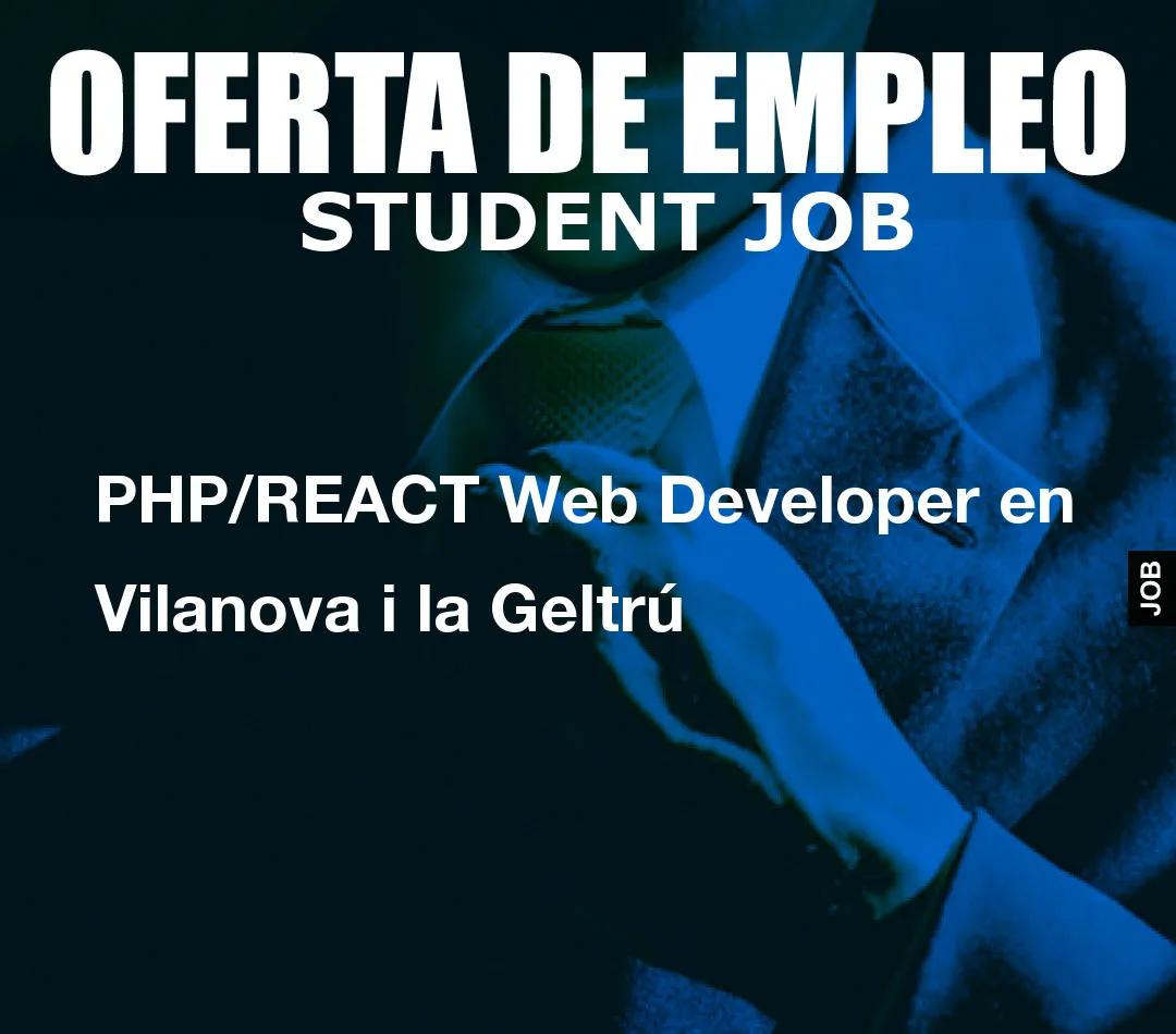 PHP/REACT Web Developer en Vilanova i la Geltrú