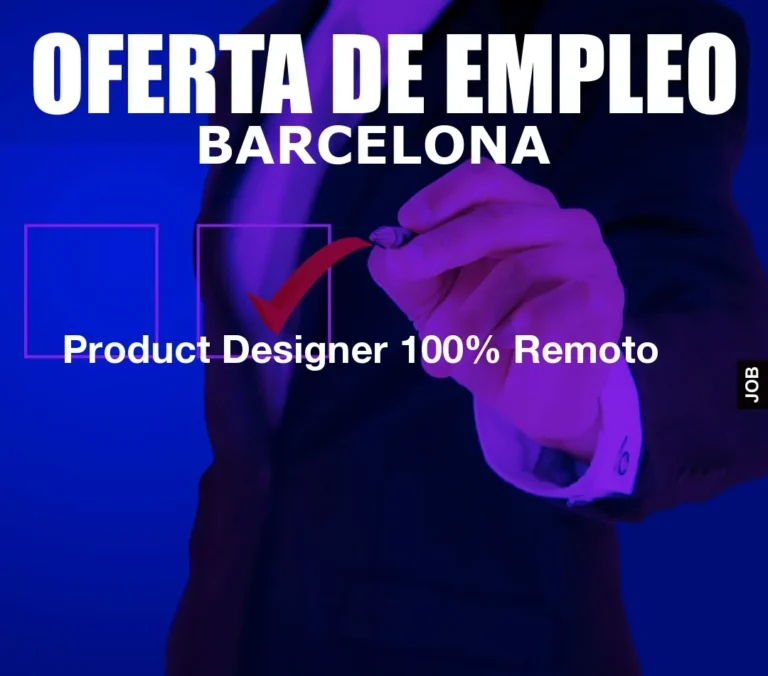 Product Designer 100% Remoto