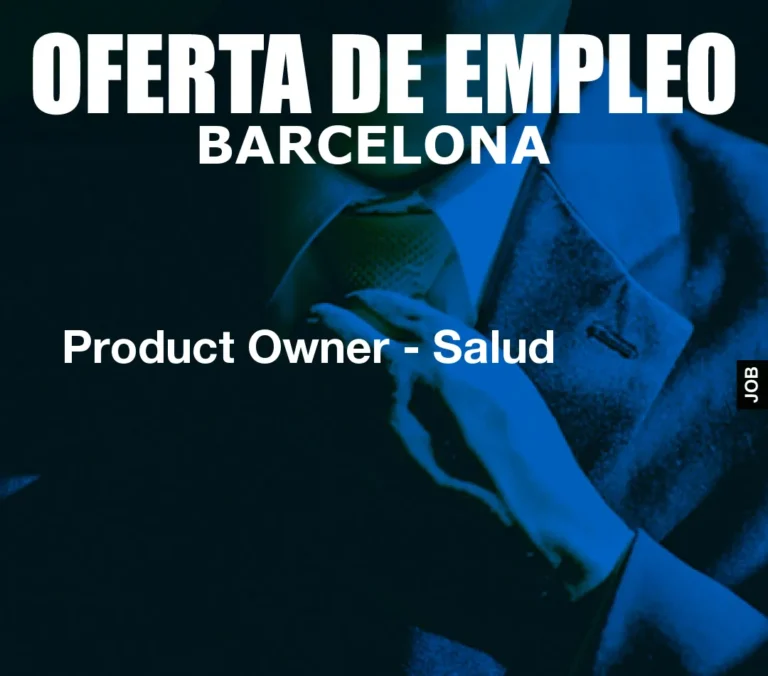 Product Owner – Salud