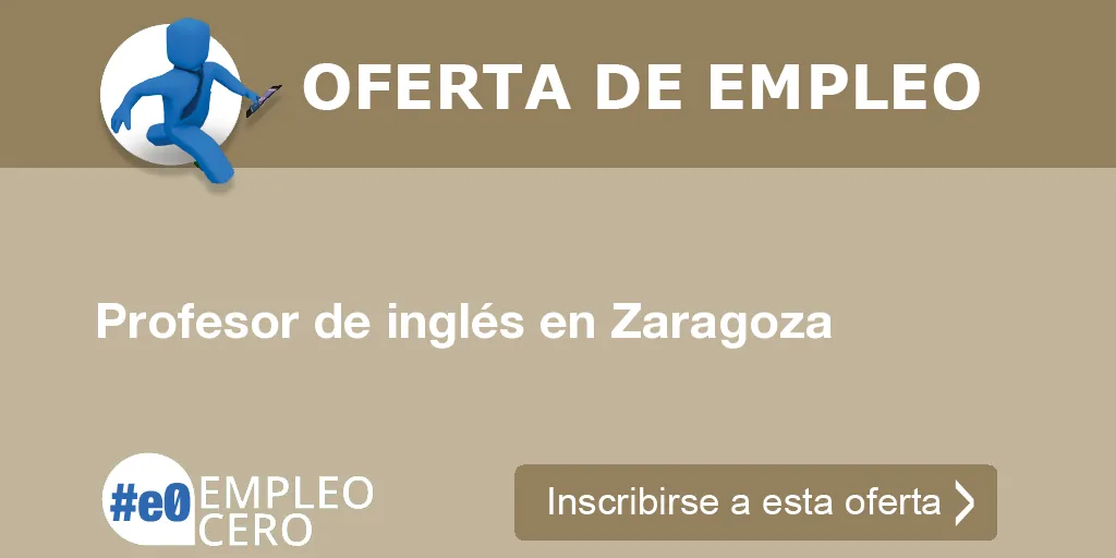 Profesor de inglés en Zaragoza
