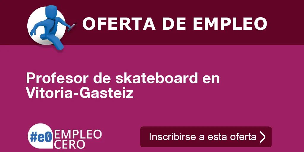 Profesor de skateboard en Vitoria-Gasteiz