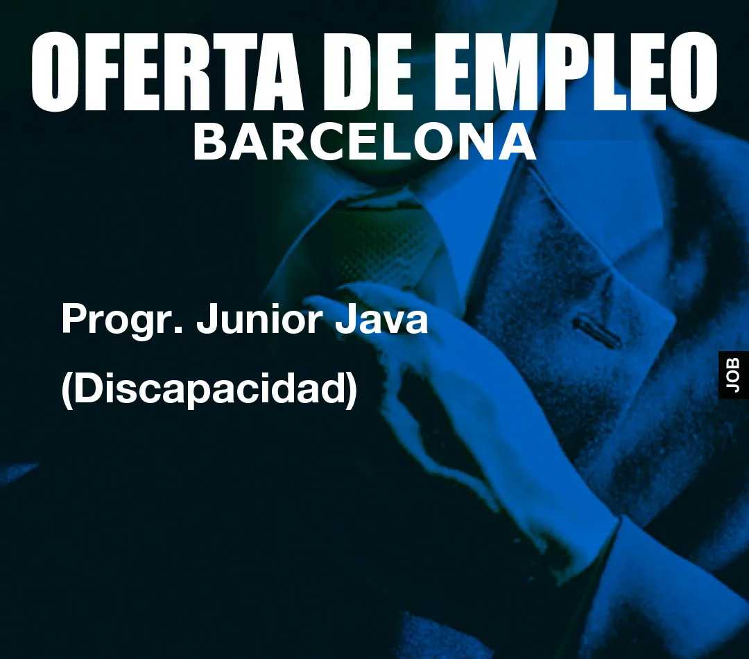 Progr. Junior Java (Discapacidad)