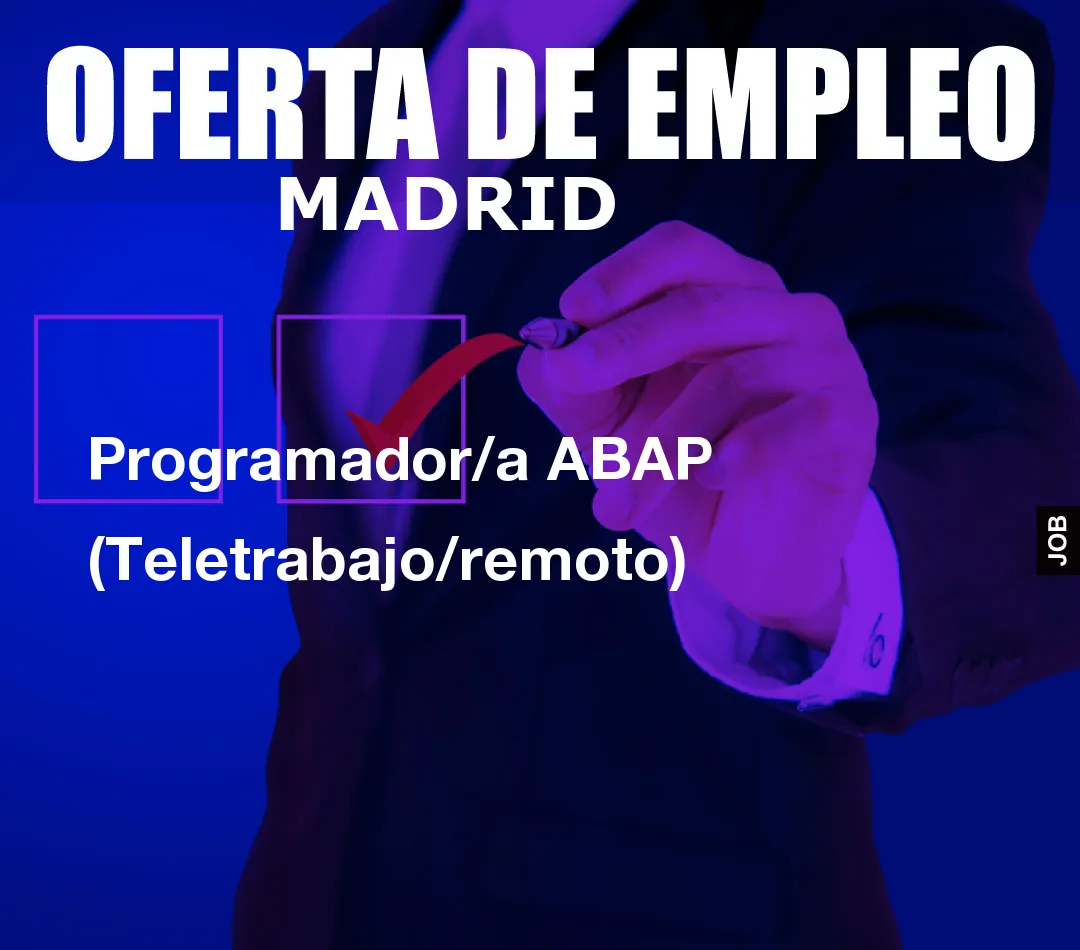 Programador/a ABAP (Teletrabajo/remoto)