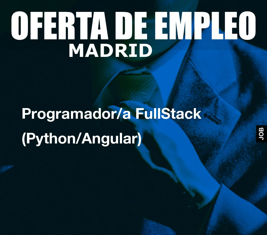 Programador/a FullStack (Python/Angular)