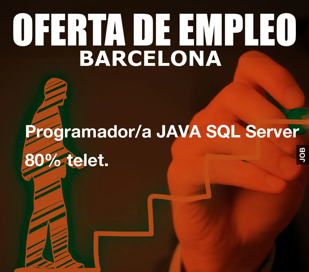 Programador/a JAVA SQL Server 80% telet.
