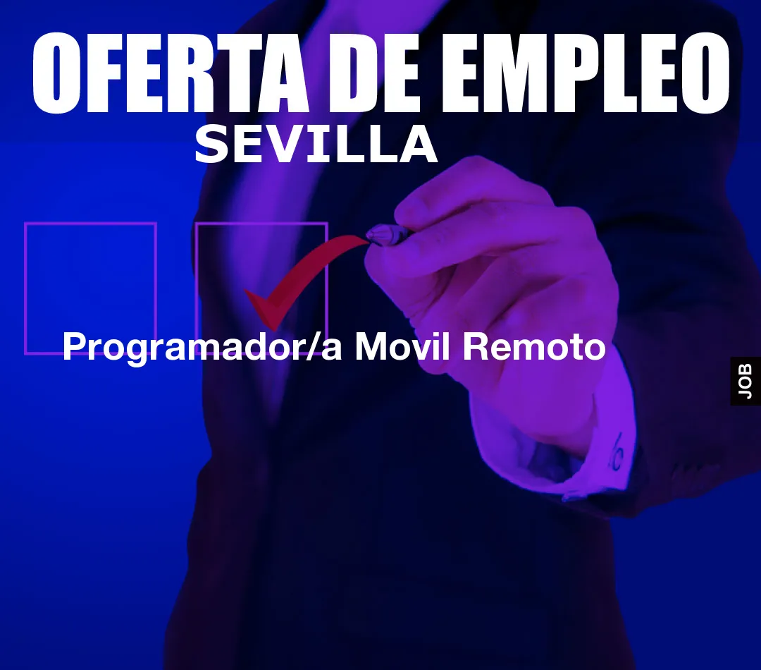 Programador/a Movil Remoto
