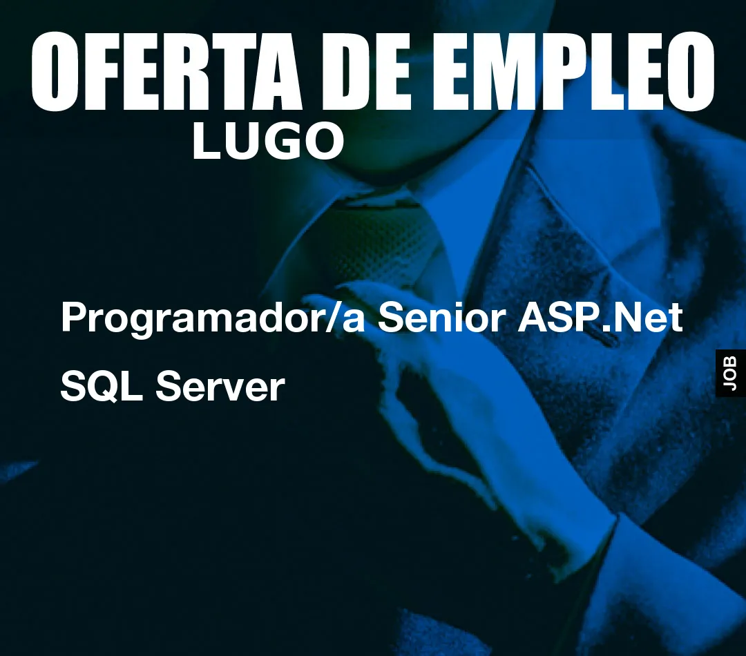 Programador/a Senior ASP.Net SQL Server