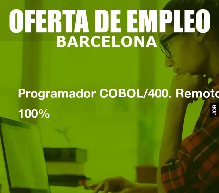 Programador COBOL/400. Remoto 100%