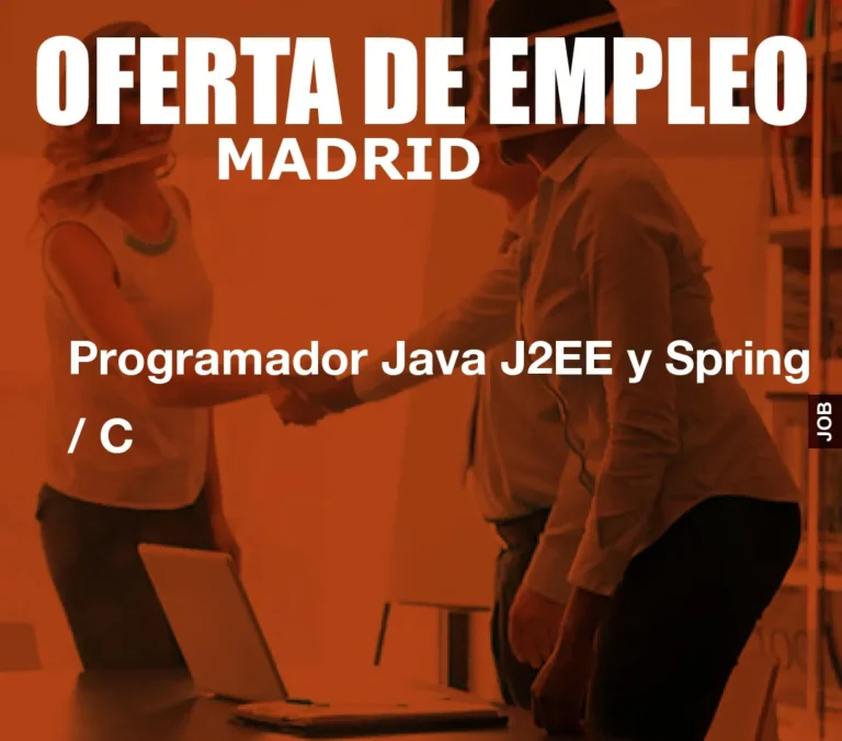 Programador Java J2EE y Spring / C