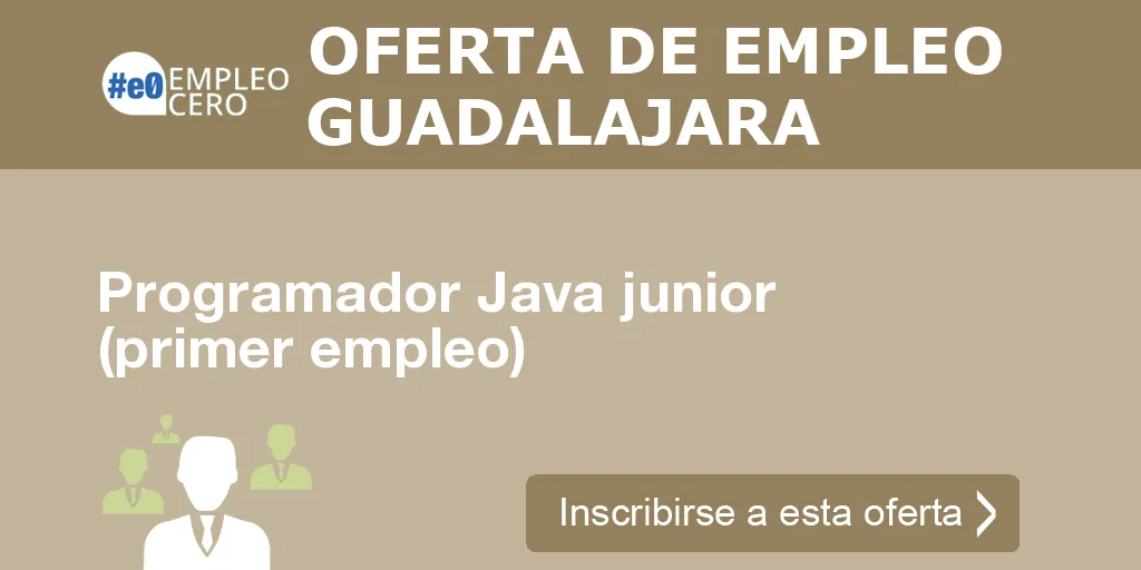 Programador Java junior (primer empleo)