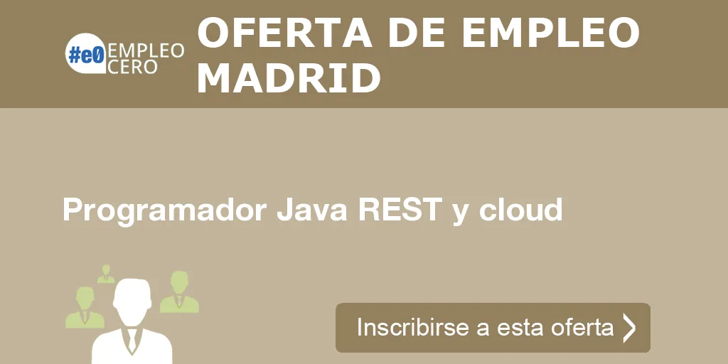 Programador Java REST y cloud