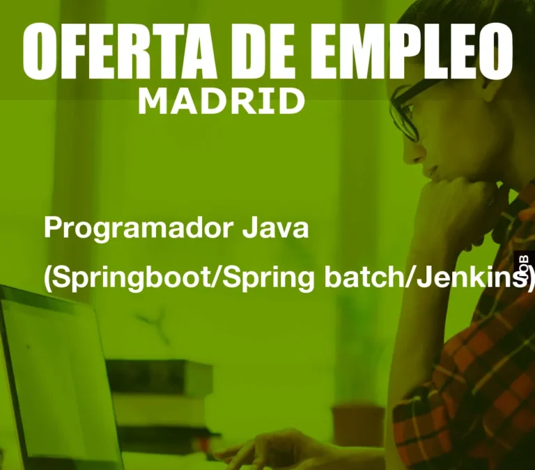 Programador Java (Springboot/Spring batch/Jenkins)