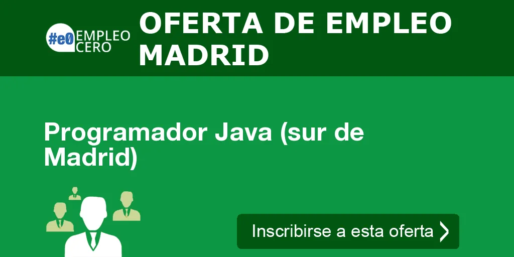 Programador Java (sur de Madrid)