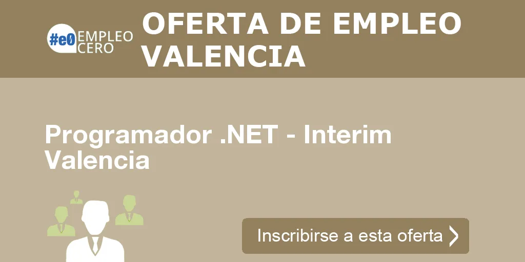 Programador .NET - Interim Valencia