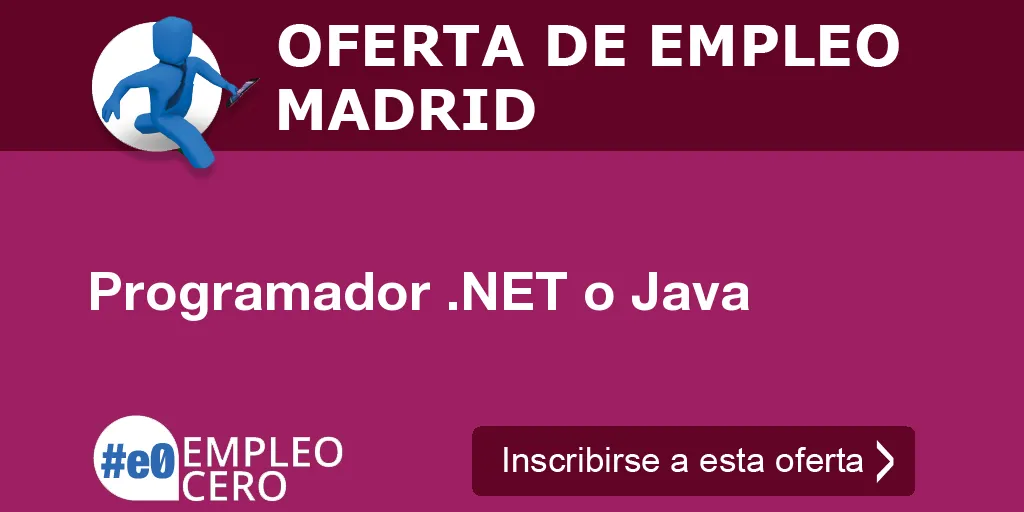 Programador .NET o Java