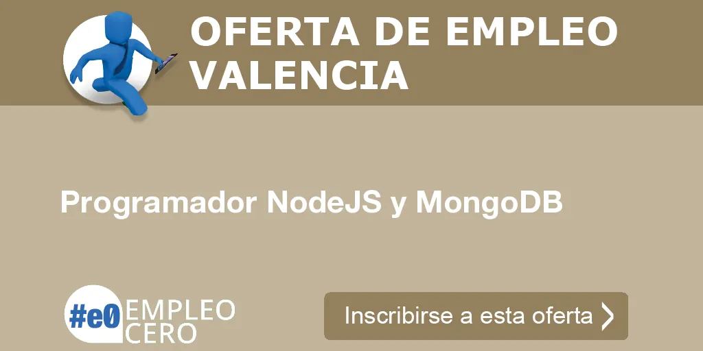 Programador NodeJS y MongoDB