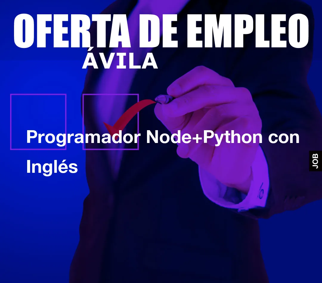 Programador Node+Python con Inglés