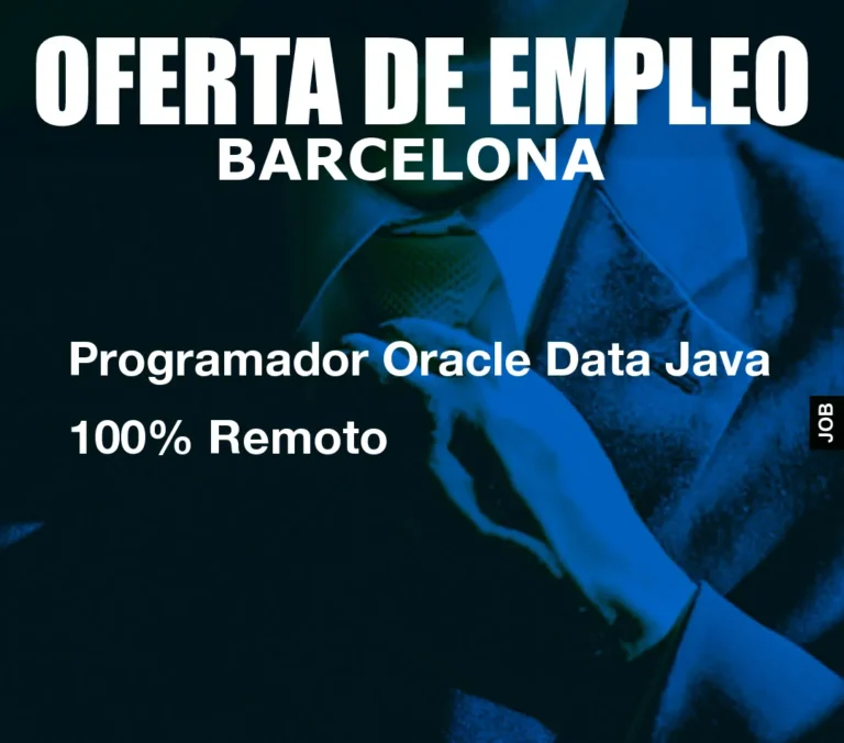 Programador Oracle Data Java 100% Remoto