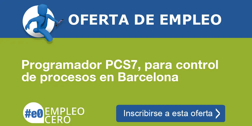 Programador PCS7, para control de procesos en Barcelona
