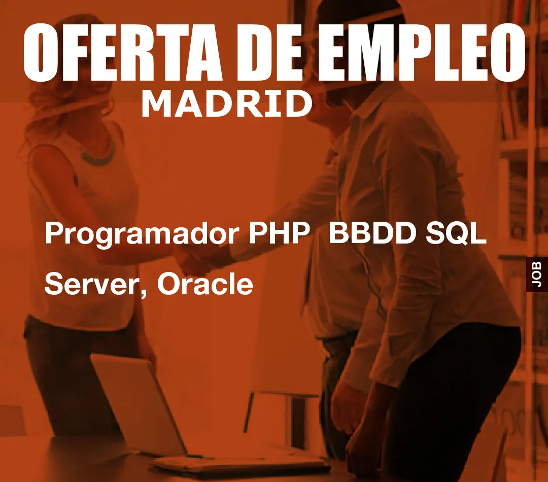 Programador PHP  BBDD SQL Server, Oracle