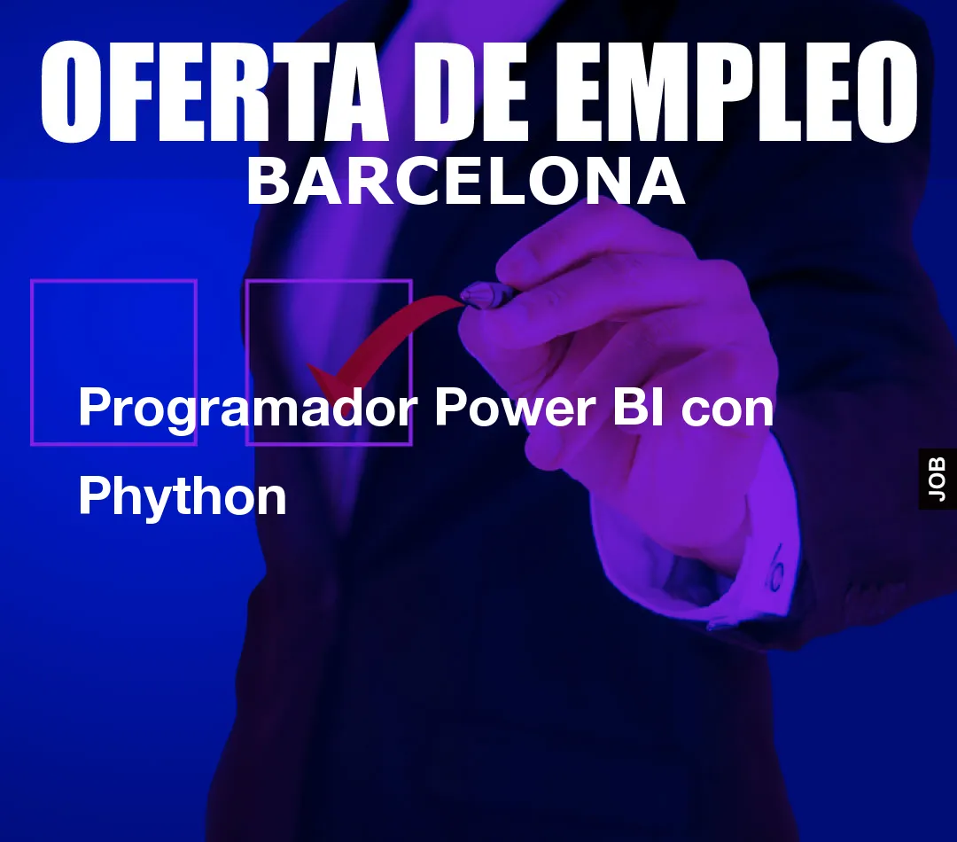 Programador Power BI con Phython