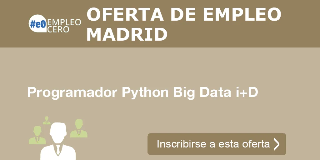 Programador Python Big Data i+D