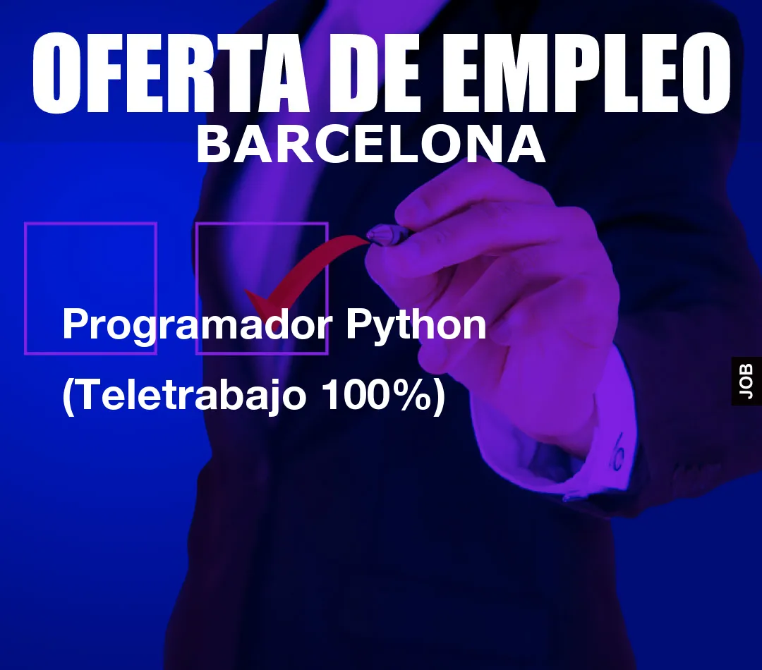Programador Python (Teletrabajo 100%)