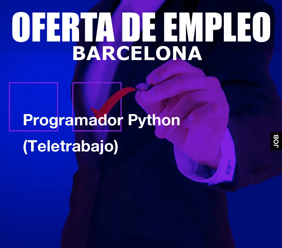 Programador Python (Teletrabajo)