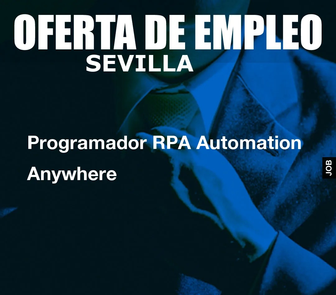 Programador RPA Automation Anywhere