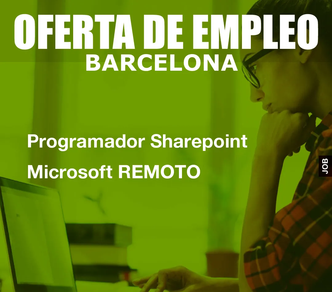 Programador Sharepoint Microsoft REMOTO