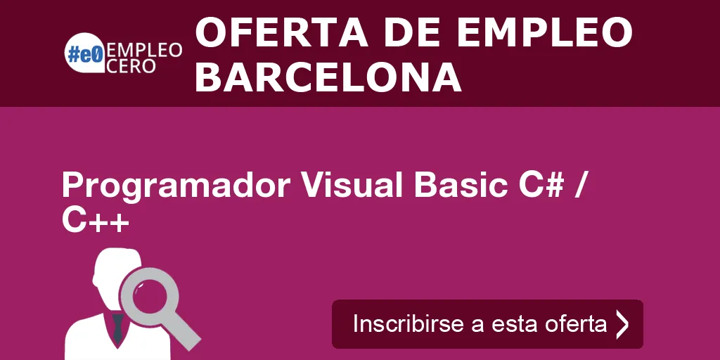 Programador Visual Basic C# / C++