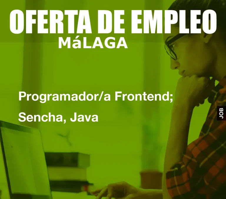 Programador/a Frontend; Sencha, Java