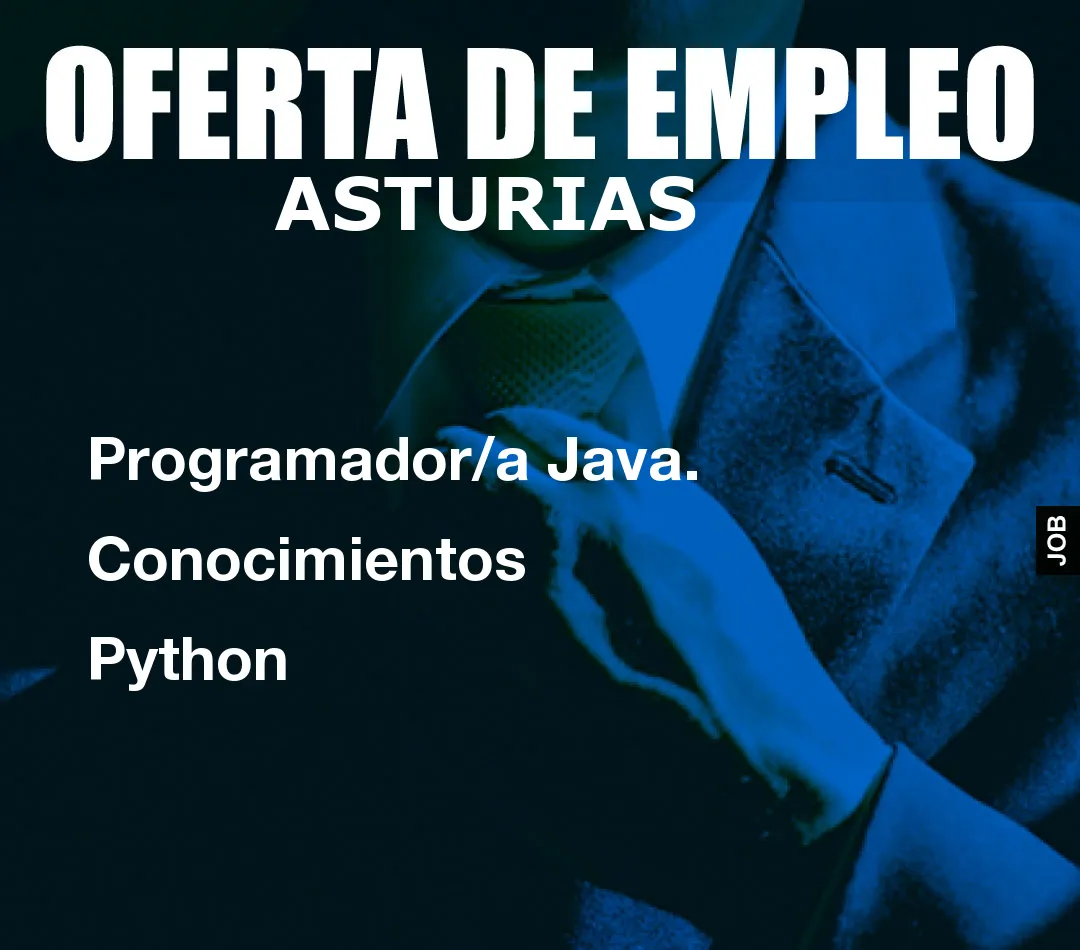 Programador/a Java. Conocimientos Python