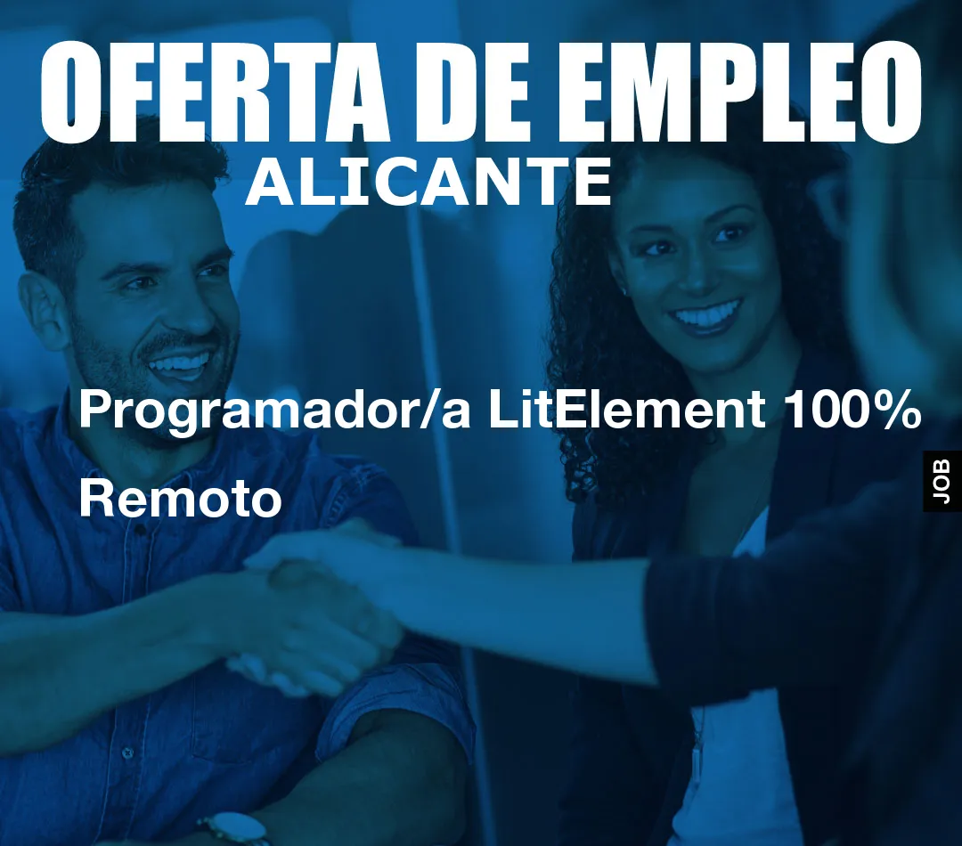 Programador/a LitElement 100% Remoto