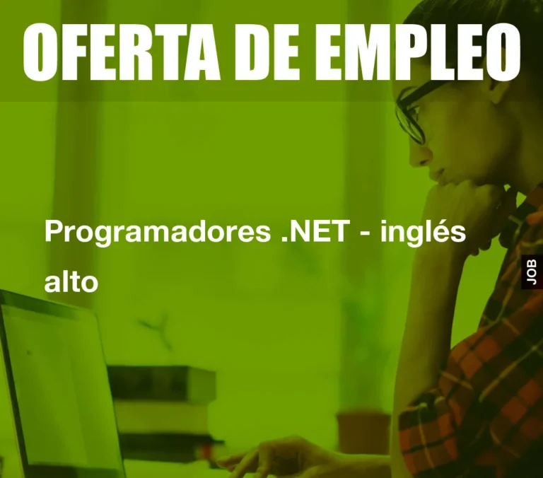 Programadores .NET – inglés alto